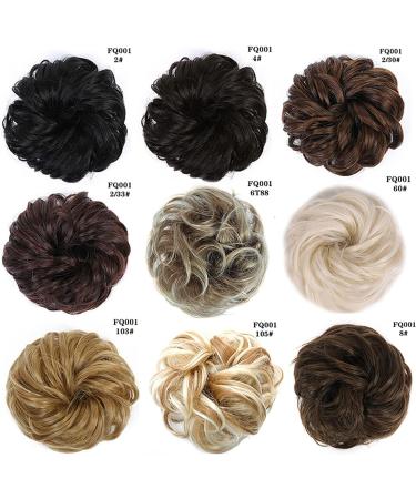 Messy Bun Hair Piece for Women 1PCS Tousled Updo Scrunchie Synthetic Messy Hair Bun Hair Piece Hair Extension Thick Wavy Ponytail Chignon Hairpieces for Women Girls Fake Hair Accessories for Women Light Brown - Buy Online on GoSupps.com