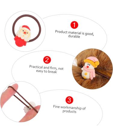 minkissy 5 Pairs Hair Rope Christmas Girls Hair Ring Christmas Party Headwear Xmas Fine Hair Holder Festival Xmas Hair Rings Christmas Hair Ties House Christmas Tree Miss Rubber Band - Buy Online on GoSupps.com