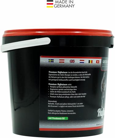 Gustav Optenplatz Premium Hufbalsam for Horses | Go!Horse Daily Hoof Care Ointment | Healthy Hoof Growth & Anti-Crack Formula (2500ml) - Buy Online on GoSupps.com