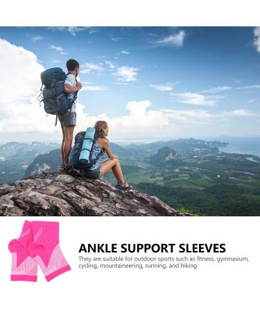 Healifty 3 Pairs Ankle Support - Sprained Ankle Sleeves & Heel Support AFO Socks | Anti-Sprain & Arch Support Braces | Pink M - International Shipping Available - Buy Online on GoSupps.com