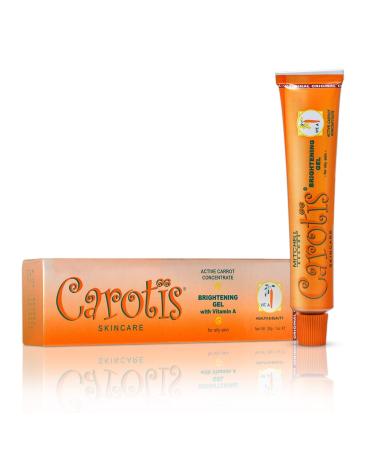 CAROT S Carotis Brightening Gel | 30g / 1 fl oz | Fade Dark Spots on: Face Armpit  Body Knees  Feet  Hands  & Even Out Skin Tone | with Carrot Oil and Alpha Arbutin  For