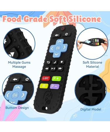 0-12 Months BPA-Free Silicone Baby Teething Toys | Calming Sets & Cake Stuff | Dishwasher Safe & Durable - Yinger Moyawanju (Black) - Buy Online on GoSupps.com