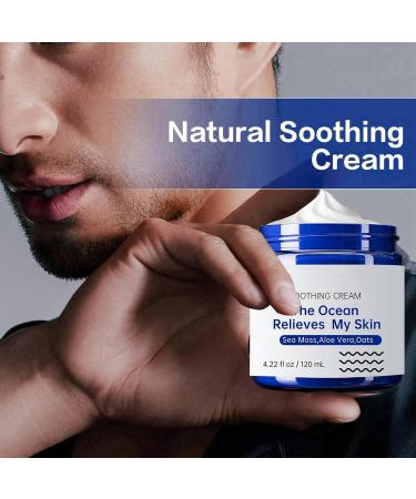 Natural Soothing Cream Skin Repairing Cream for Face Body Natural Face Cream Body Lotion Hydrating Soothing Cream Nourishing Face Moisturiser for Women and Men Anti Wrinkle Moisturiser Face 120ml - Buy Online on GoSupps.com