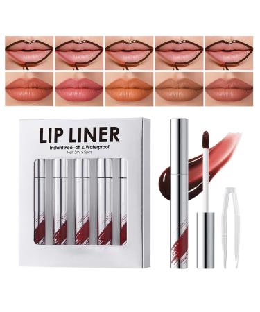 G n rique Lip color peels off peel off lip gloss | 5x peel-off long-lasting makeup lip gloss - Mother girlfriend highly pigmented luxury color for blending