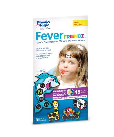 Physio Logic Fever-Friendz Stick-On Thermometer Fever Indicators for Kids 1 count