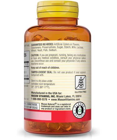 MASON NATURAL Garlic Oil 500 mg Odorless Allium Sativum Supplement Supports General Wellness 100 Softgels (Pack of 3) - Buy Online on GoSupps.com