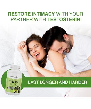 NaturalSlim Testosterin Mens Multivitamins | Testosterone Booster with Vitamin B3 Zinc & Testofen | 180 Capsules for Muscle Support Stamina & Metabolism - Buy Online on GoSupps.com