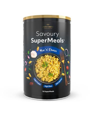 Protein Works - Savoury SuperMeals Vegan & High Protein 26 Vitamins and Minerals Mac 'n' Cheeze 10 Meals Mac 'n' Cheeze 900g