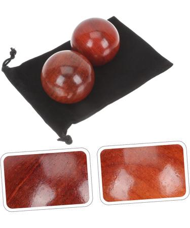 Fomiyes 4-Piece Wooden Health Balls - Muscle Massage & Fitness Training - Solid Wood Handball & Stress Relief - Buy Online on GoSupps.com