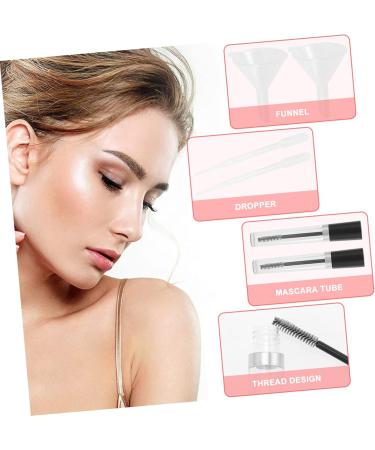 TOVINANNA 2 Sets Empty Mascara Tube with Eyelash Wand Empty Mascara Bottle Mascara Clear Funnel Black Plastic - Buy Online on GoSupps.com