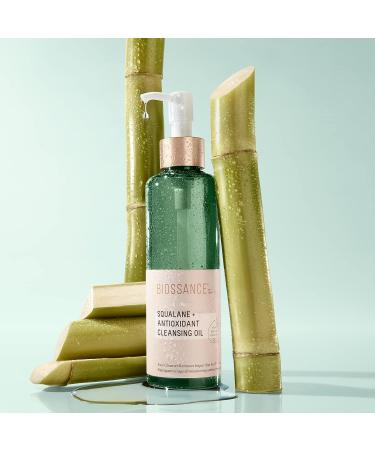 Biossance Squalane + Antioxidant Cleansing Oil - Lightweight Deep Cleansing and Makeup Remover for All Skin Types (6.7 oz) - Buy Online on GoSupps.com