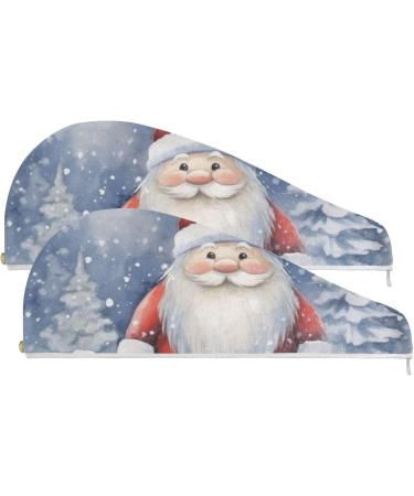 Winter Dwarf Hair Towel 2 Pack - Super Absorbent Quick Dry Hair Turbans for Women & Girls - Perfect Gift - Buy Online on GoSupps.com
