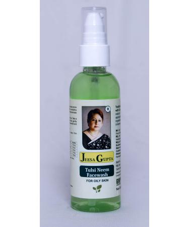 Tulsi Neem Face Wash for Oily Pimple & Sensitive Skin - 100 ml Natural Beauty Expert - 30+ Yrs Experience in Traditional Ayurvedic Remedies