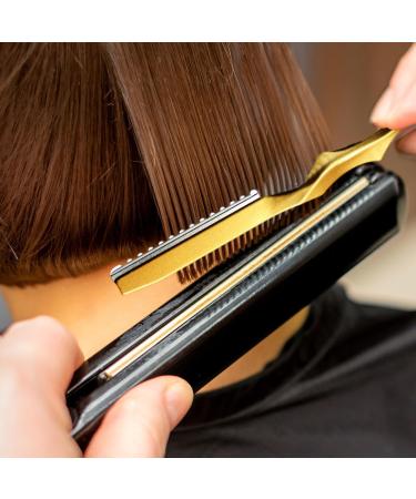 Hair Cutting Razor Haircut Razor Alloy Handle Stainless Steel Cutter Hair Razor - Hair Cutting Tool Anti-Slip Grip Hair Texturing Thin Hair Barber Razor for Men and Women gold - Buy Online on GoSupps.com