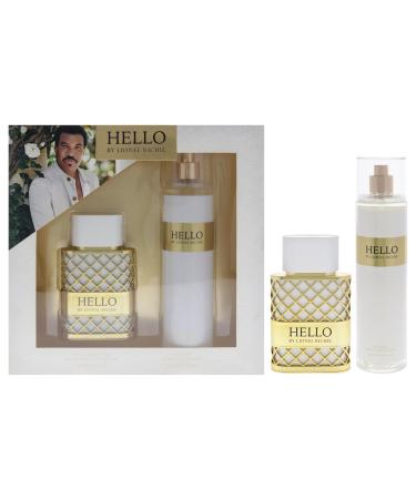 Lionel Richie Hello for Women - 2 Pc Gift Set 1.7oz EDP Spray 8oz Body Mist