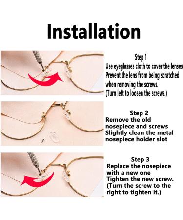 Nasal Cushion Covers for Glasses | Soft Silicone Nose Pads & Non-Slip Protective Sleeves - Perfect Glasses Repair Set - Buy Online on GoSupps.com