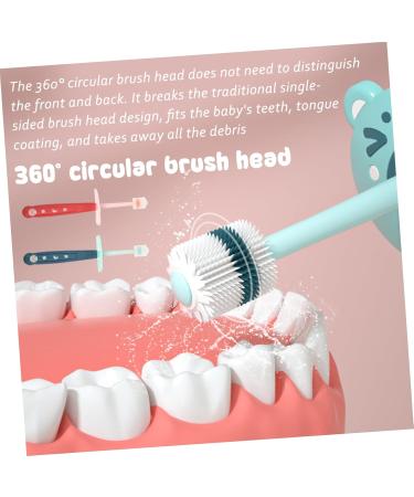 Minkissy 360-Degree Toothbrush Set for Toddlers - Silicone Baby Toothbrushes for Children - Travel-Friendly Toothbrushes (2 Pack) - Buy Online on GoSupps.com