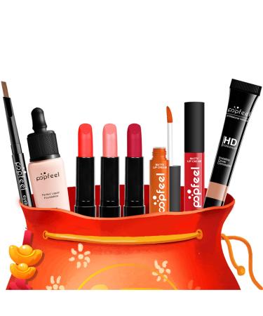 8pcs Professional makeup kit Make up set teenagers girls Girls make up set 9 to 12 With Lip gloss eye shadow mascara eyeliner concealer etc.for Teenage & Adults 8pcs-A