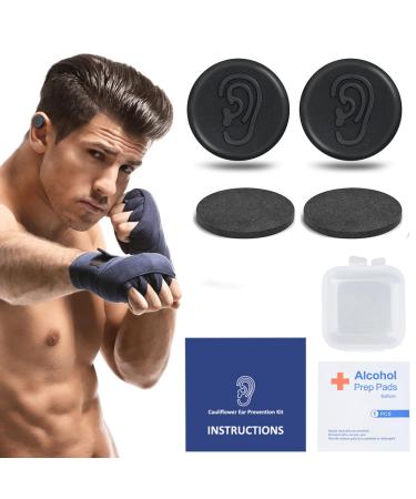 Cauliflower Ear Magnet - Effective Magnets Compression Kit - Prevention & Treatment of Hematomas & Keloid in BJJ Wrestling MMA Grappling Boxing Muay Thai Rugby (Large 1 Pair)