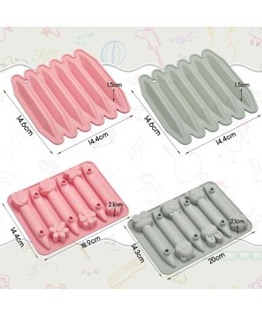 4 Pack Crayon Mold Crayon Recycling Molds Assorted 3D Crayon Molds Silicone  Oven Safe Candy Chocolate Making Molds for Kids Wax Crayons Animal Flower  Pen DIY, Pink Gray - Yahoo Shopping