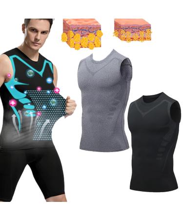 Lucky Song Ionic Energy Vest Ionic Shaping Vest Men Luckysong Ionic Shaping Men Lucky Song Ionic Shaping Vest XXL 2Pcs-C