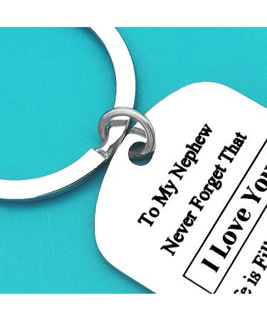 Nephew Keychain: Birthday, Graduation & Inspirational Gifts from Auntie & Uncle - Buy Online on GoSupps.com