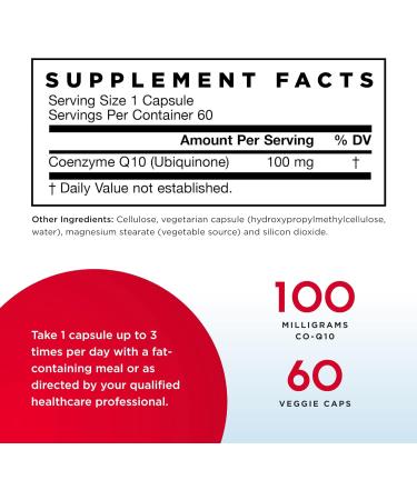 Jarrow Formulas Co-Q10 100 mg - 60 Veggie Caps | Antioxidant Support for Energy Mitochondrial Health & Cardiovascular Function - International Shipping Available - Buy Online on GoSupps.com