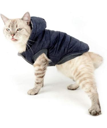 SELMAI Hooded Dog Coat for Small Toy Breeds - Stylish Puppy Clothes in Blue (Size Small, Pack of 1) - Buy Online on GoSupps.com