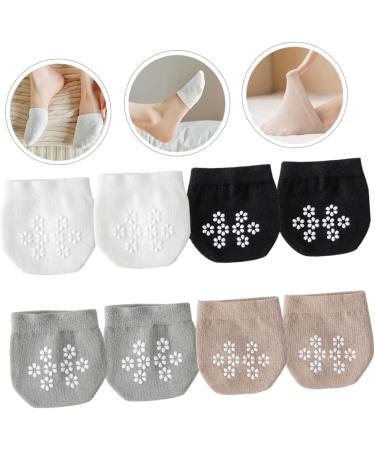 FRCOLOR 16 Pairs Half Socks Women Socks Compact Forefoot Pad Sweat-Absorbing Half Socks Metatarsal Socks Seamless Half Socks Topper Socks High Heels Cotton Toe Socks Women - Buy Online on GoSupps.com