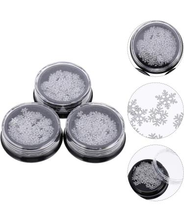 3 Boxes Christmas Nail Stickers Snowflake Nail Sequins Winter Stickers Calcomanias Para U as Nail Art Sticker for Nails Christmas Manicure Sequins Metal 3d Flash White Confetti - Buy Online on GoSupps.com