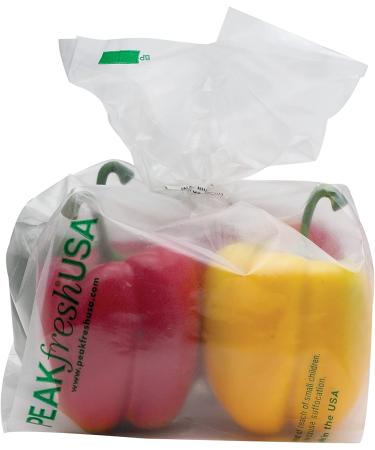 PEAKfresh USA Reusable Produce Bags with Twist Ties - 10 Pack for Freshness - Buy Online on GoSupps.com