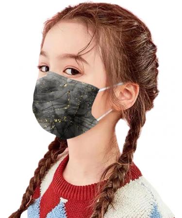 50 Pieces Children Mouth Protection - Colorful 3-Layer Nose Masks with Fun Prints for Outdoor School & Daily Use - Buy Online on GoSupps.com