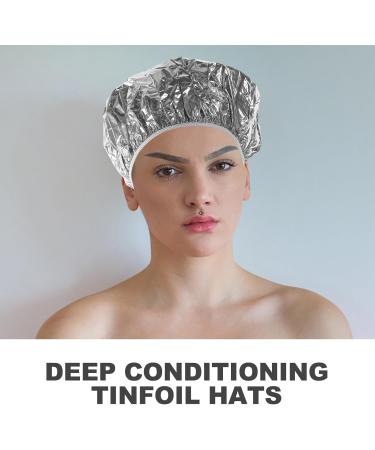 Lot de 4 Bonnets en Aluminium pour Soins Capillaires Isolation Thermique 28 CM 2 Argent s 2 Dor s Bonnets de Profond pour Coloration et Soin en Salon de Coiffure - Buy Online on GoSupps.com