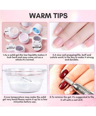 Makartt Solid Gel Builder for Nails 15ml Pink Glitter Nail Extension 3D Gel Sculpting Nail Art UV Nail Glue for Press on Nails Rhinestone Gel Molding Lamp Cured Twinkling Ballet - Buy Online on GoSupps.com