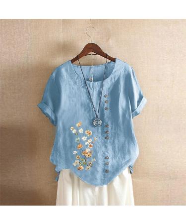 Shop Elegant Sky Blue Women's T-Shirt | Oversized Cotton Tee with Extended Shoulders - Perfect for Casual Style - Buy Online on GoSupps.com