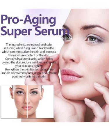 Super Serum Hyaluronic Acid and Collagen Face Serum Collagen Peptide Anti Wrinkle Serum Collagen Booster for Face with Hyaluronic Acid - Buy Online on GoSupps.com