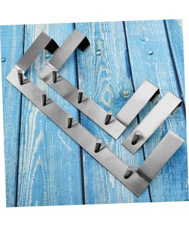 Alipis 2pcs Over Door Clothes Hanger Rack Over The Door Hanger S Hook Door Hook Hanger Hook up On The Door 21.3*12.4cmx2pcs 3 Hooksx2pcs - Buy Online on GoSupps.com