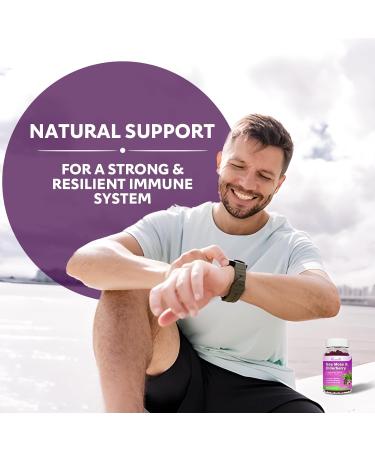 2 Pack Elderberry Gummies with Sea Moss, Extra Strength Elderberry with Vitamin C, Zinc for Immune Support for Adults, Kids, Women & Men, Blueberry Flavor 120Cts 60 Count (Pack of 2) - Buy Online on GoSupps.com