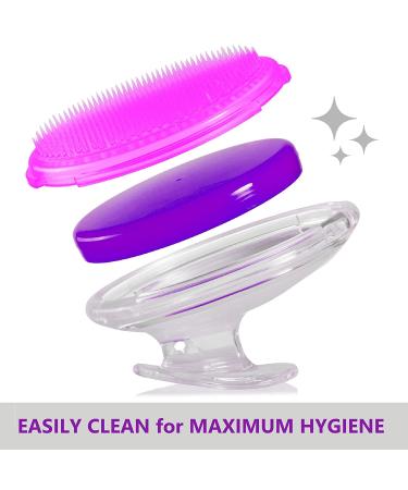 Dylonic Exfoliating Brush Set for Razor Bumps & Ingrown Hair - Silicone Face Scrubbers for Face & Body, Ideal for Dry Brushing - Buy Online on GoSupps.com