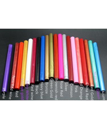 XICHEN10PCS Vintage Sealing Glue Gun Sealing Wax Wax Sticks Wax Seal Supplies a Variety of Colors (Red) - Buy Online on GoSupps.com