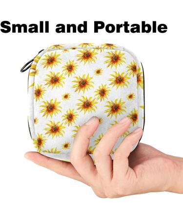 Buy Seamless Women's Binding Storage Bags - Yellow Sunflower Pattern - Portable Menstrual Pad & Tampon Holders for Women - Perfect for School & Office - Multicolored 01 - Buy Online on GoSupps.com