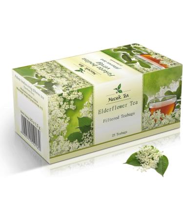 Mecsek Elderflower Natural Premium Tea 25 Teabags - Buy Online on GoSupps.com