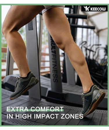 KEECOW Performance Comfort Cushion No Show Ankle Socks for Men & Women - Blister Resist Athletic Tab Short Socks - Medium Black (6 Pairs) - Buy Online on GoSupps.com