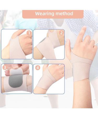 Ultra-Thin Ulnar Wrist Brace for TFCC Tear & Carpal Tunnel Relief - Elastic Support for Tendonitis & Injury Recovery - Fits Both Wrists (Skin - Buy Online on GoSupps.com