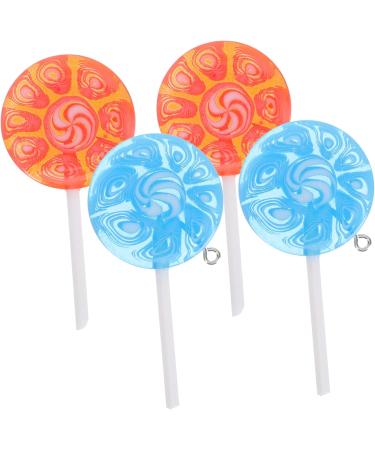 12 Pcs Lollipop Keychain Key Fob Lollipops DIY Pendant Charms DIY Lollipop Charms Self Made Bracelet 6X3CMx2pcs Assorted Colorx2pcs - Buy Online on GoSupps.com