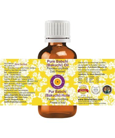 Buy Dev Herbes Pure Babchi Oil - Natural Cold-Pressed Psoralea Corylifolia 50ml for Therapeutic Benefits - International Shipping Available - Buy Online on GoSupps.com