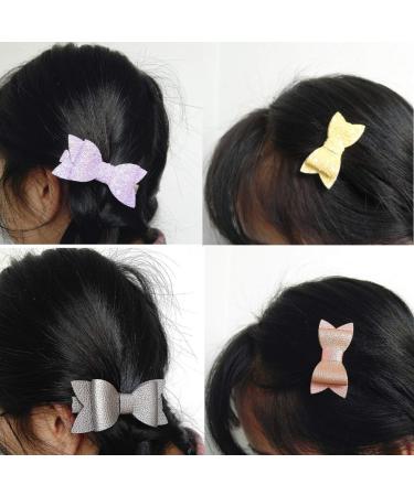 AOUXSEEM Faux Leather Hair Bows DIY Kit - 48 Set for Girls & Women - Buy Online on GoSupps.com