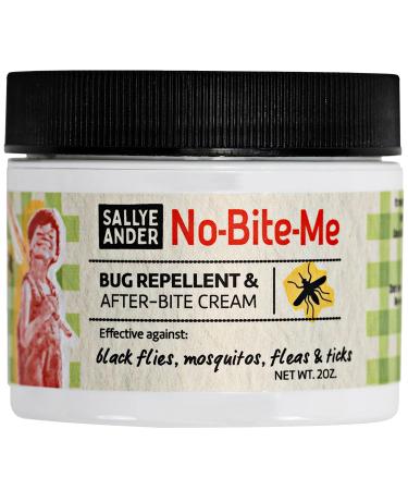 Sallye Ander No-Bite-Me All-Natural Bug & Insect Repellent - Anti Itch Cream - Safe for Kids and Infants - Repels Mosquitoes, Black Flies, Fleas, and Ticks - 2 oz 2 Ounce (Pack of 1)