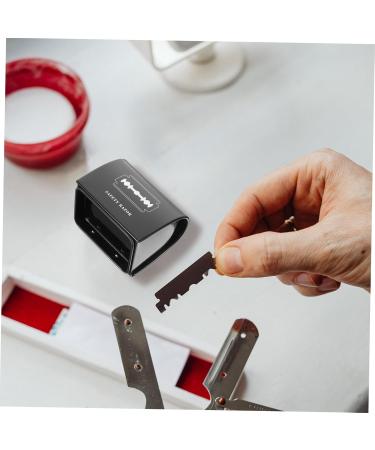 Buy Minkissy Portable Razor Blade Disposal Box - Safe & Convenient Barber-Shaving Storage for Stainless Steel Blades - Buy Online on GoSupps.com