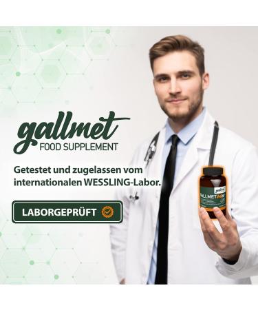 Buy GALLMET Mix 60x Ox Bile Capsules 100mg + Herbs 37.5mg - EU Made for Improved Digestion & Liver Health - International Shipping - Buy Online on GoSupps.com